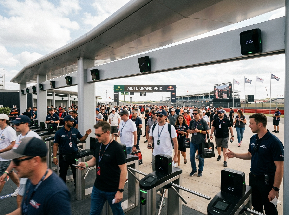 ZIG Turnstiles and Gates Entry Flow