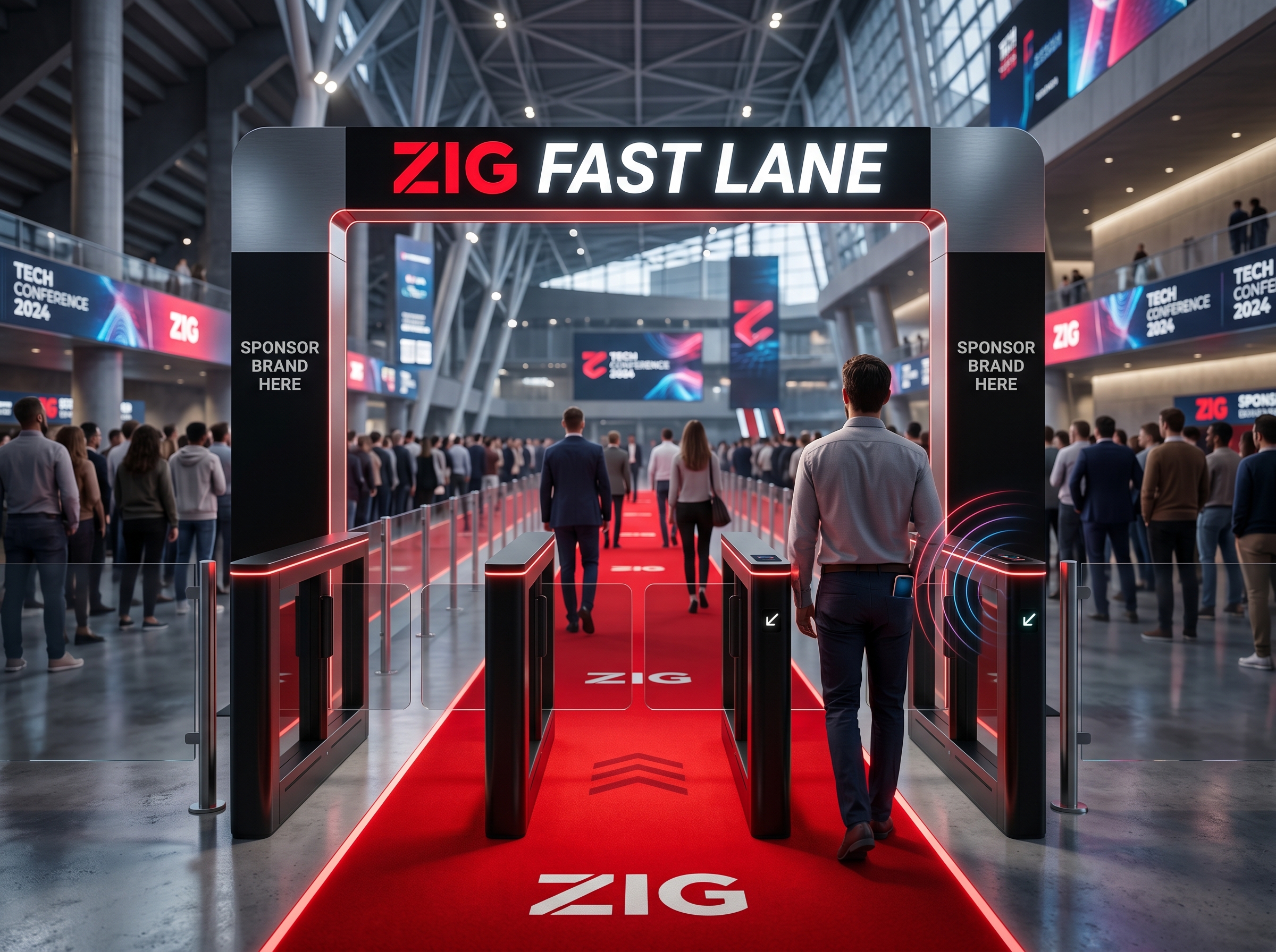 ZIG Fast Lane Venue Gate