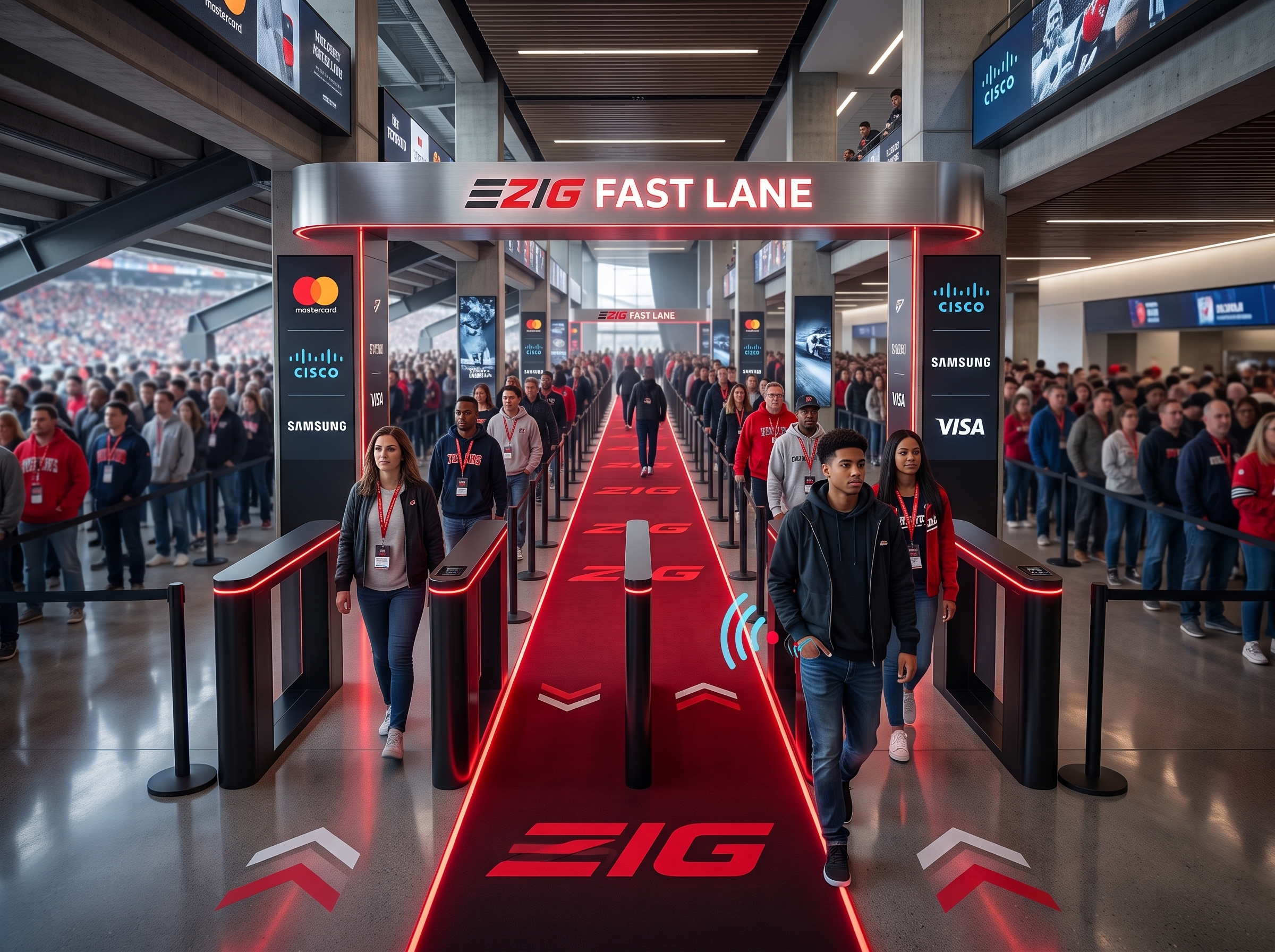 Fast lane entry setup